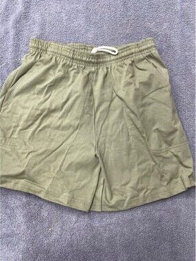 Vintage Pluma Green Adult S Shorts With Drawstring 90s Athletic With Pockets